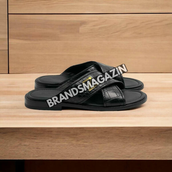 Шлепанцы Zilli из кожи крокодила BM69537877 3