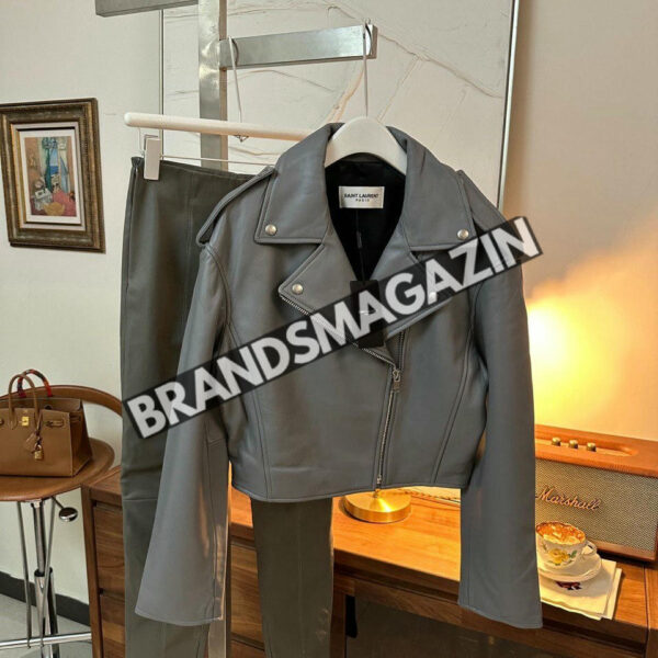 Кожаная куртка Yves Saint Laurent BM45784358977
