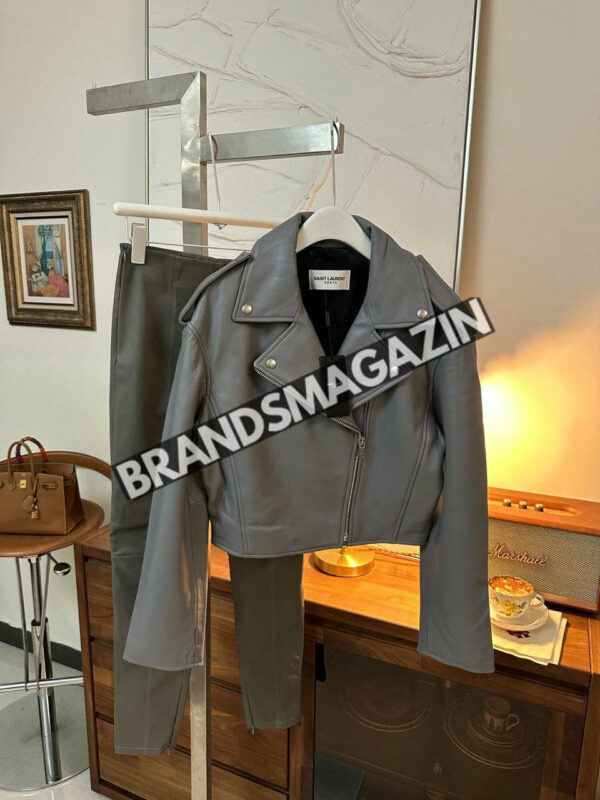 Кожаная куртка Yves Saint Laurent BM45784358977