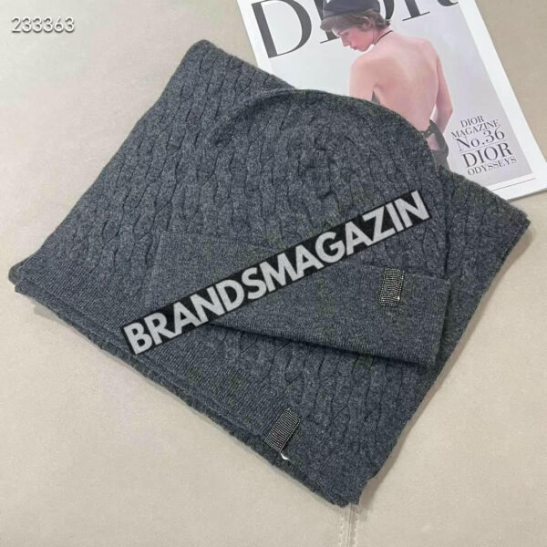 Комплект Brunello Cucinelli (шапка + шарф) BM45987049377