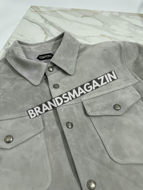 Замшевая куртка Tom Ford BM46293403577 4