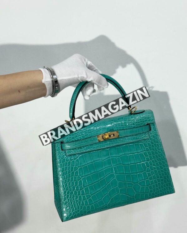 Сумка Hermes из кожи крокодила 25 см BM46622538677 2