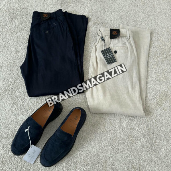 Льняные брюки Zegna BM71181077