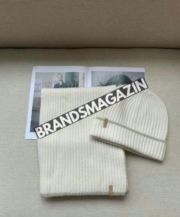 Комплект Brunello Cucinelli (шапка + шарф) BM45987184777 Комплект Brunello Cucinelli (шапка + шарф) BM45987184777