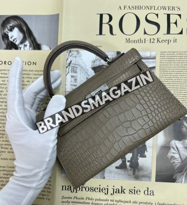 Сумка Hermes из кожи крокодила 20 см BM46914963777 2