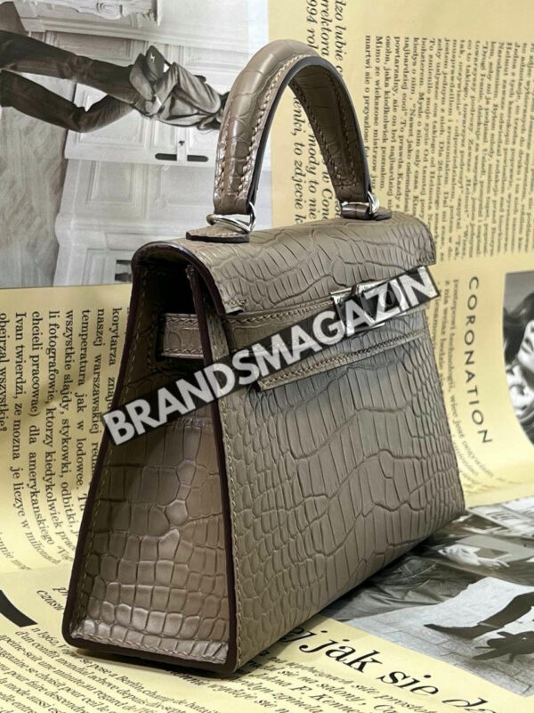 Сумка Hermes из кожи крокодила 20 см BM46914963777 7