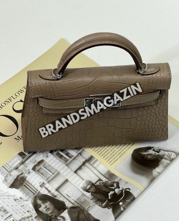 Сумка Hermes из кожи крокодила 20 см BM46914963777 8