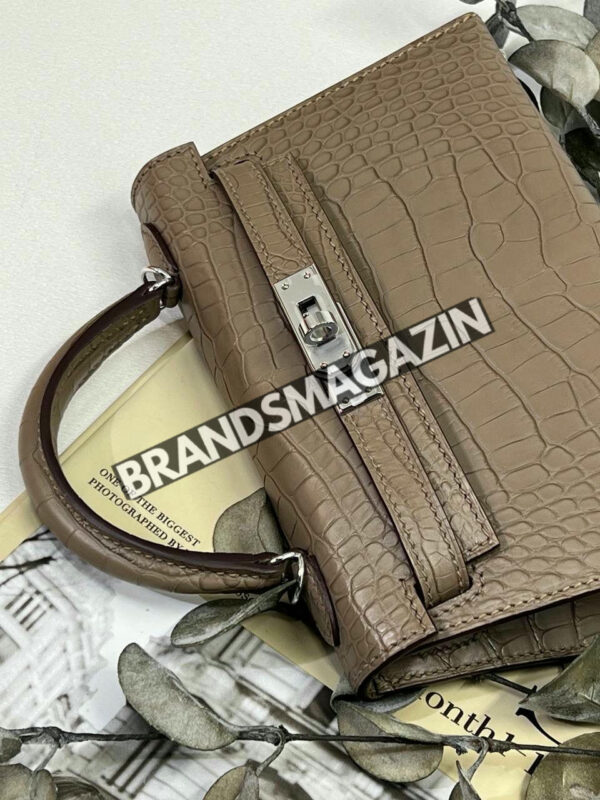 Сумка Hermes из кожи крокодила 20 см BM46914963777 9