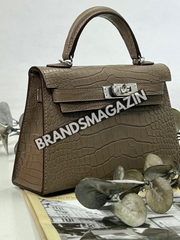 Сумка Hermes из кожи крокодила 20 см BM46914963777 10