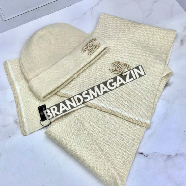 Комплект Chanel (шапка + шарф) BM46804851377