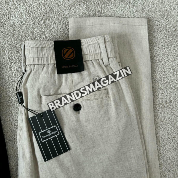 Льняные брюки Zegna BM71181077 4
