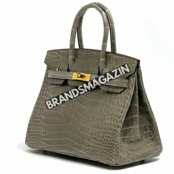 Сумка Hermes из кожи крокодила 30 см BM47058234677 4