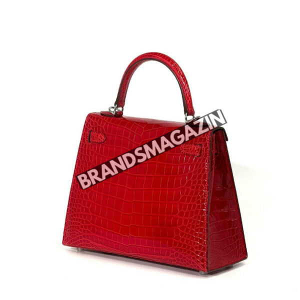 Сумка Hermes из кожи крокодила 25 см BM47058062677 4