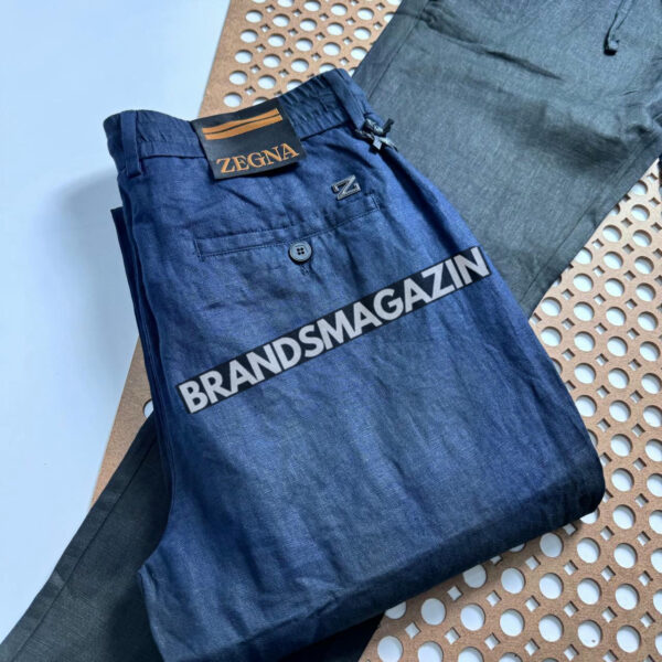 Льняные брюки Zegna BM71342777 3