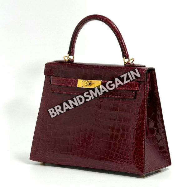 Сумка Hermes из кожи крокодила 28 см BM47058092077 4