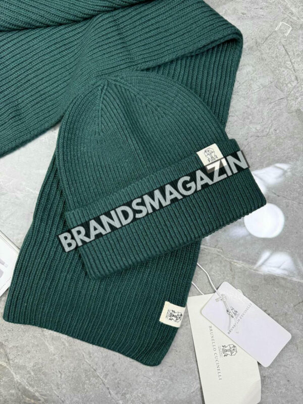 Комплект шапка и шарф Brunello Cucinelli BM47427374977 2