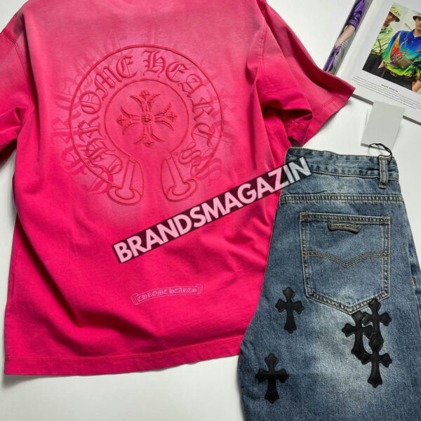 Джинсовые шорты Chrome Hearts BM45766192577 3