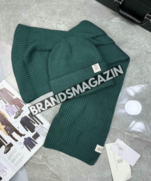 Комплект шапка и шарф Brunello Cucinelli BM47427374977 Комплект шапка и шарф Brunello Cucinelli BM47427374977