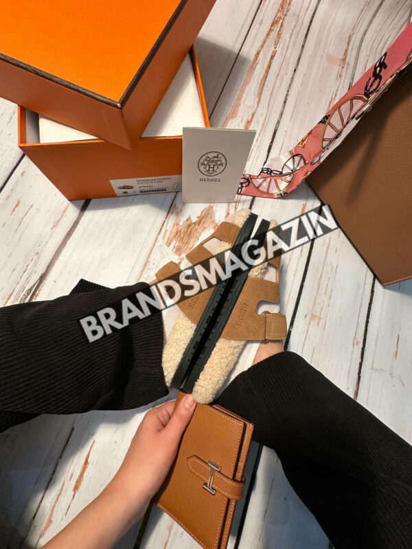 Шлепанцы Hermes BM46902309677 8