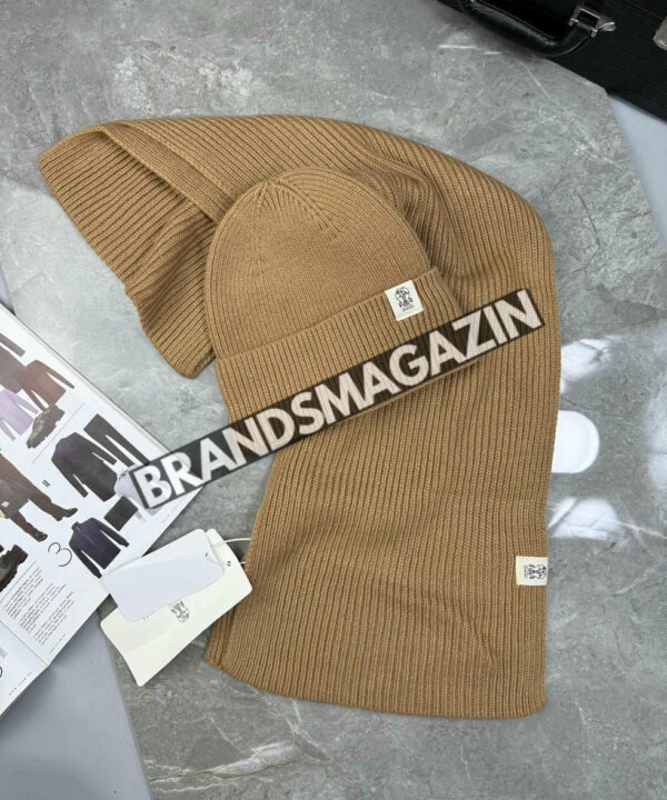 Комплект шапка и шарф Brunello Cucinelli BM47427391477 Комплект шапка и шарф Brunello Cucinelli BM47427391477