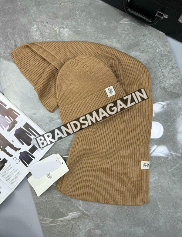 Комплект шапка и шарф Brunello Cucinelli BM47427391477