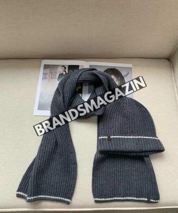 Комплект Brunello Cucinelli (шапка + шарф) BM45987221777 Комплект Brunello Cucinelli (шапка + шарф) BM45987221777