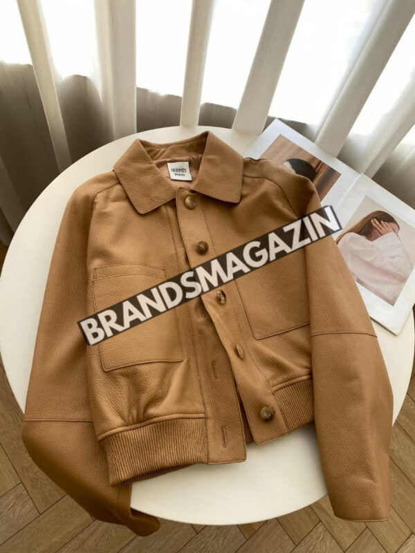 Кожаная куртка Hermes BM47591034677 6
