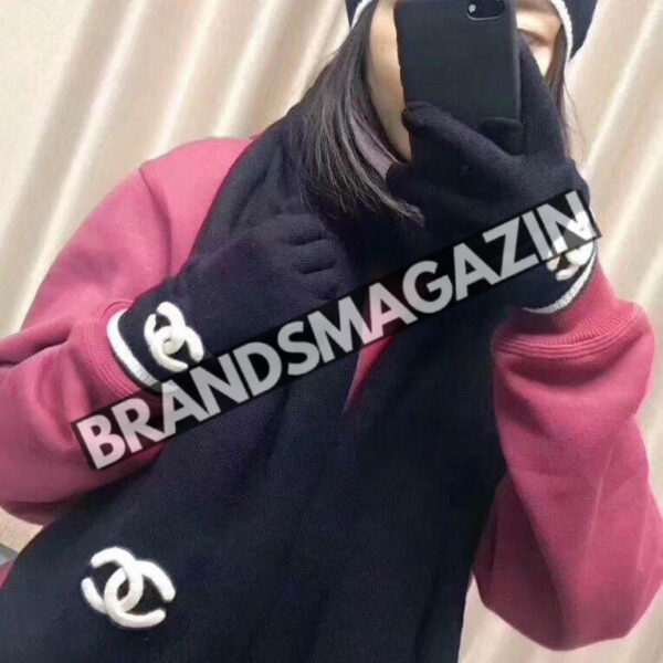 Комплект Chanel (шапка + перчатки + шарф) BM46662026977
