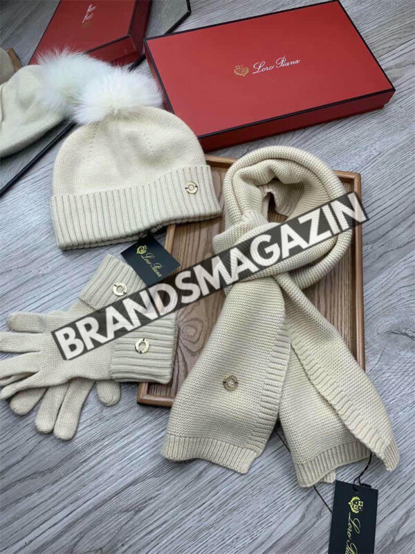 Комплект Loro Piana (шапка + перчатки + шарф) BM46662042877