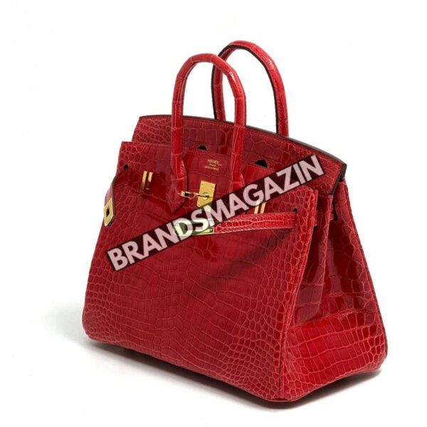 Сумка Hermes из кожи крокодила 25 см BM47058235677 3