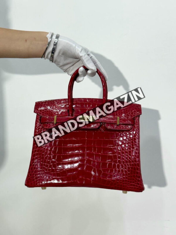 Сумка Hermes из кожи крокодила 25 см BM46622498577 3
