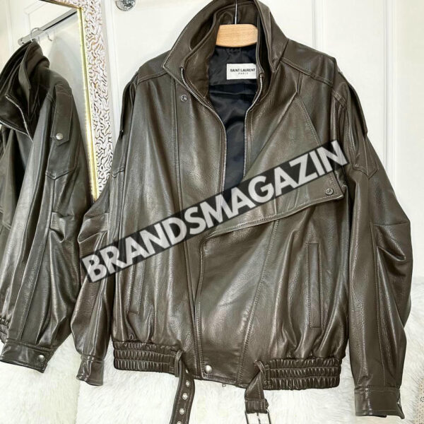 Кожаная куртка Yves Saint Laurent BM46659275777