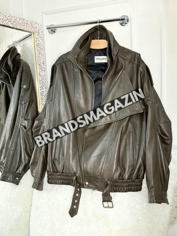 Кожаная куртка Yves Saint Laurent BM46659275777