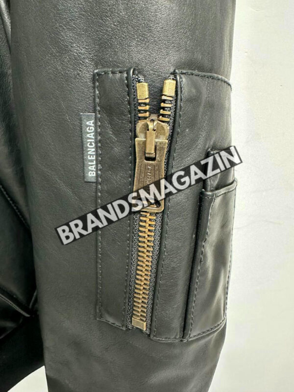 Кожаный бомбер Balenciaga BM46465758477 5