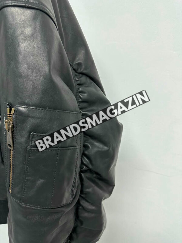 Кожаный бомбер Balenciaga BM46465758477 9