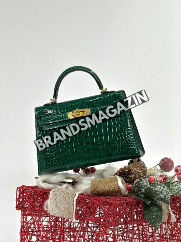 Сумка Hermes из кожи крокодила 20 см BM47058003177 5