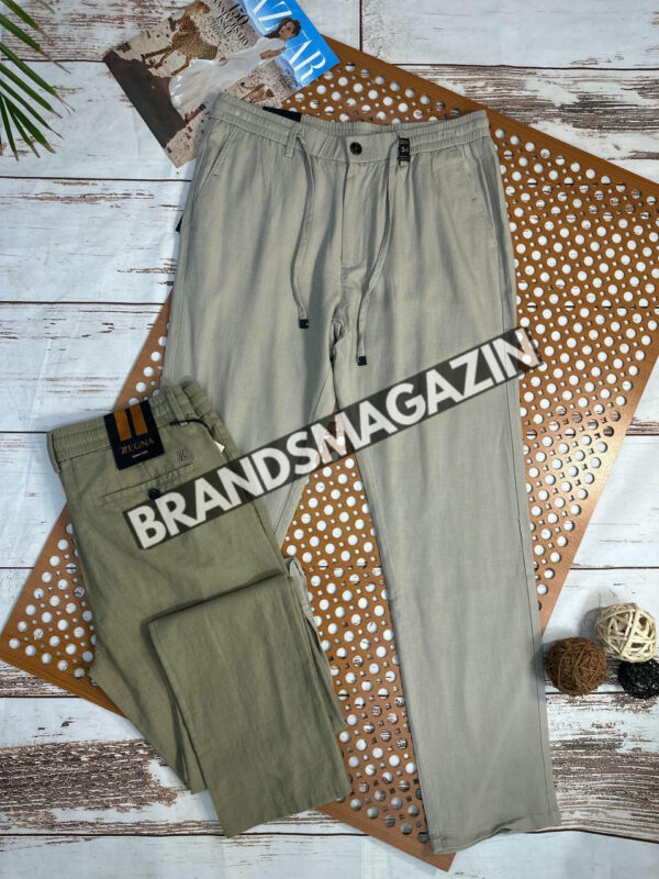 Льняные брюки Zegna BM72174777