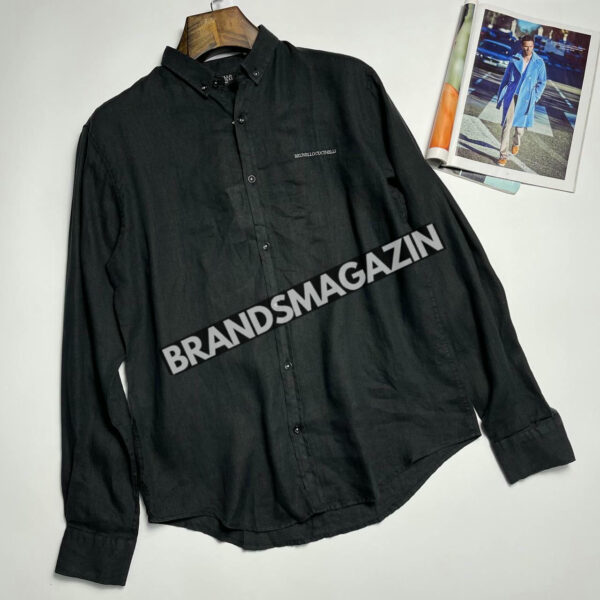 Льняная рубашка Brunello Cucinelli BM7685177