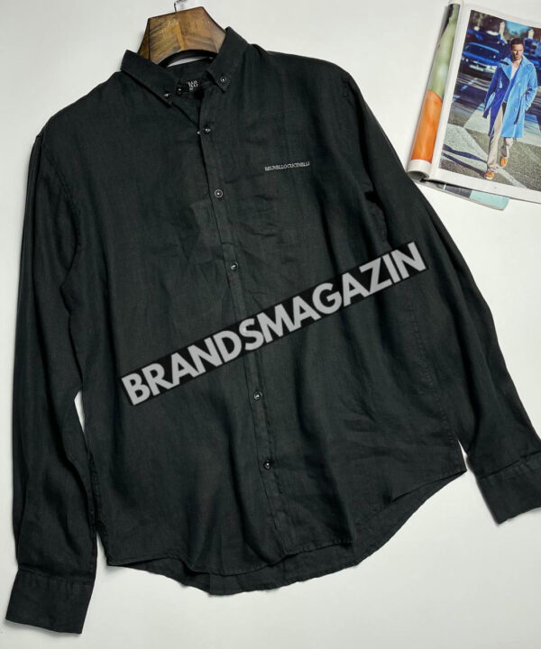 Льняная рубашка Brunello Cucinelli BM7685177 Льняная рубашка Brunello Cucinelli BM7685177