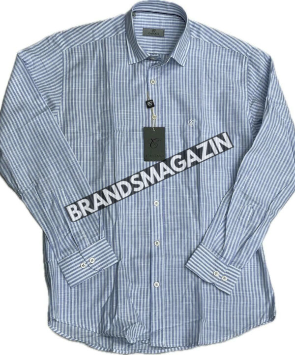 Льняная рубашка Canali BM71796777 Льняная рубашка Canali BM71796777