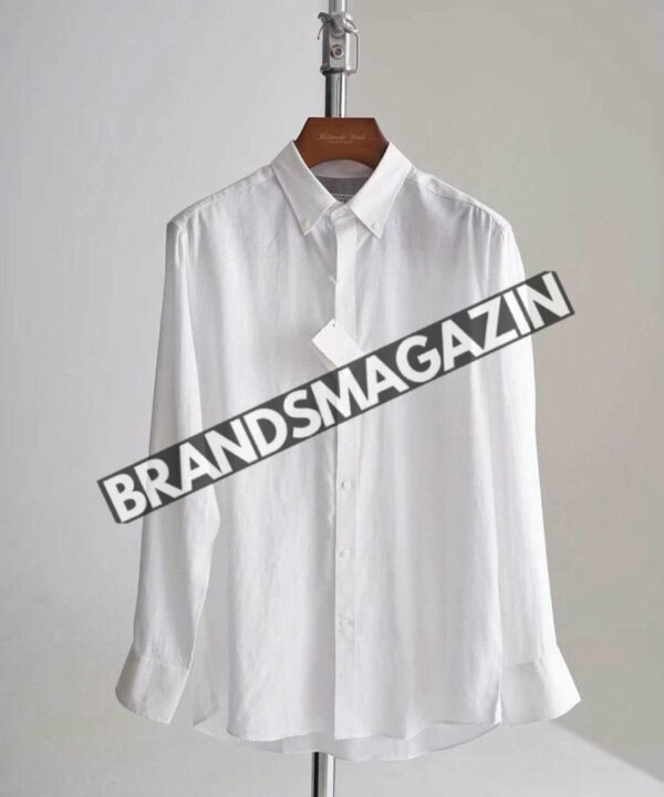 Льняная рубашка Brunello Cucinelli BM69941777 Льняная рубашка Brunello Cucinelli BM69941777