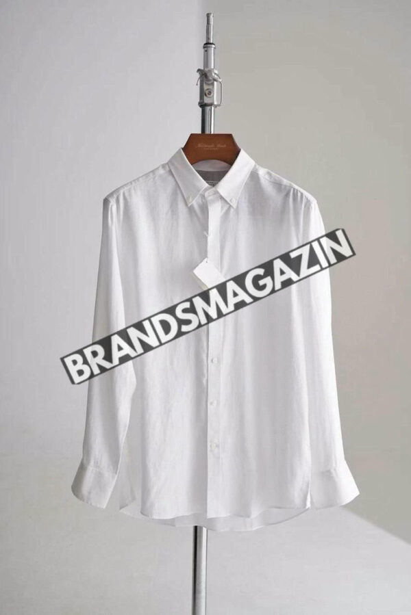 Льняная рубашка Brunello Cucinelli BM69941777