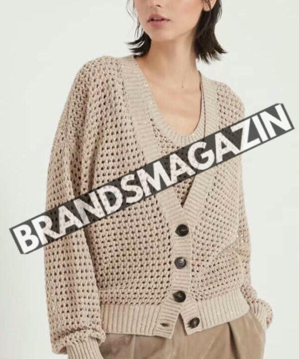 Комплект Brunello Cucinelli (кардиган + майка) BM70091277 Комплект Brunello Cucinelli (кардиган + майка) BM70091277