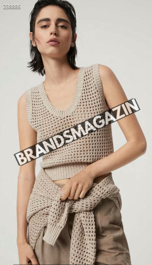 Комплект Brunello Cucinelli (кардиган + майка) BM70091277 3
