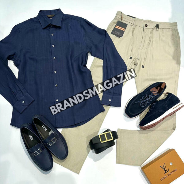 Льняные брюки Zegna BM71458077