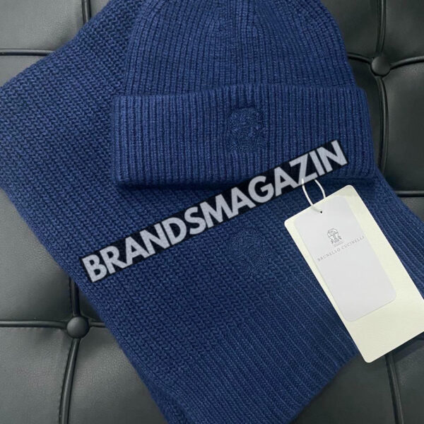 Комплект шапка и шарф Brunello Cucinelli BM46492010777