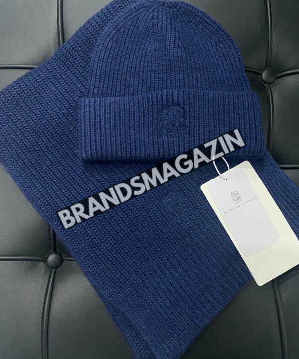 Комплект шапка и шарф Brunello Cucinelli BM46492010777 Комплект шапка и шарф Brunello Cucinelli BM46492010777