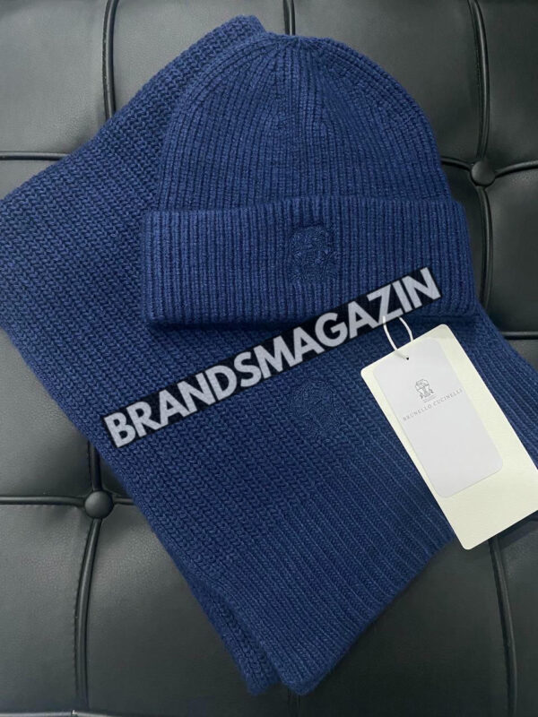 Комплект шапка и шарф Brunello Cucinelli BM46492010777