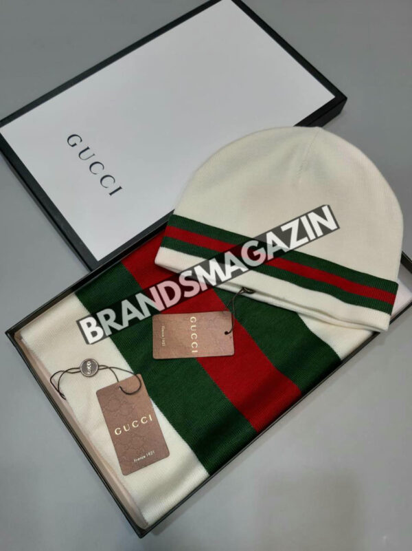 Комплект шапка и шарф Gucci BM46385246577