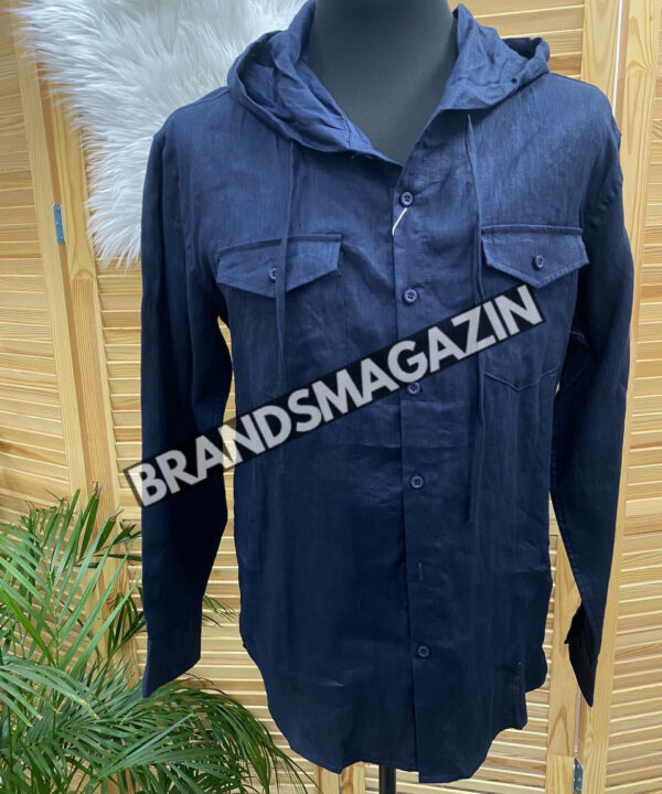 Льняная рубашка Brunello Cucinelli BM71723177 Льняная рубашка Brunello Cucinelli BM71723177